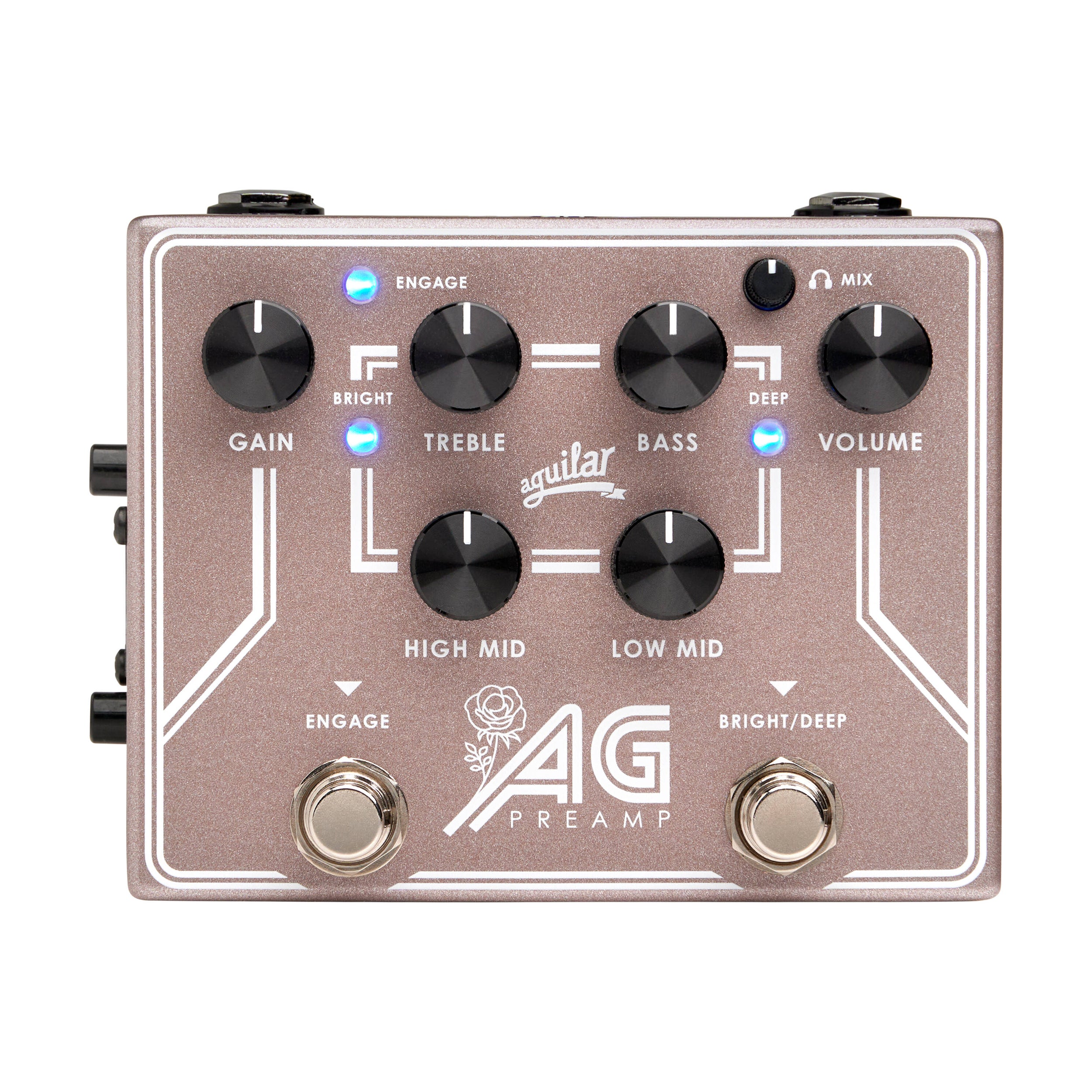 Aguilar AG Preamp/Direct Box - Pink Breast Cancer Awareness Edition for Bass Guitar | Perfect for Live Performances & Studio Recording