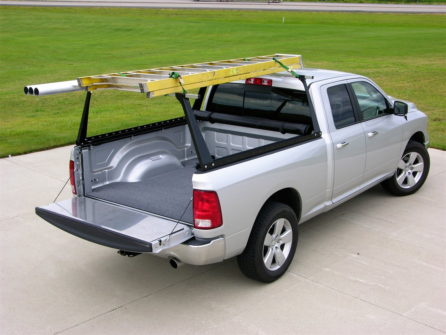 Adarac Truck Bed Rack for Dodge RAM 1500 Quad & Regular Cab with 8' Bed | Heavy Duty Aluminum Cargo Carrier | Perfect for Hauling Ladders, Kayaks & Outdoor Gear