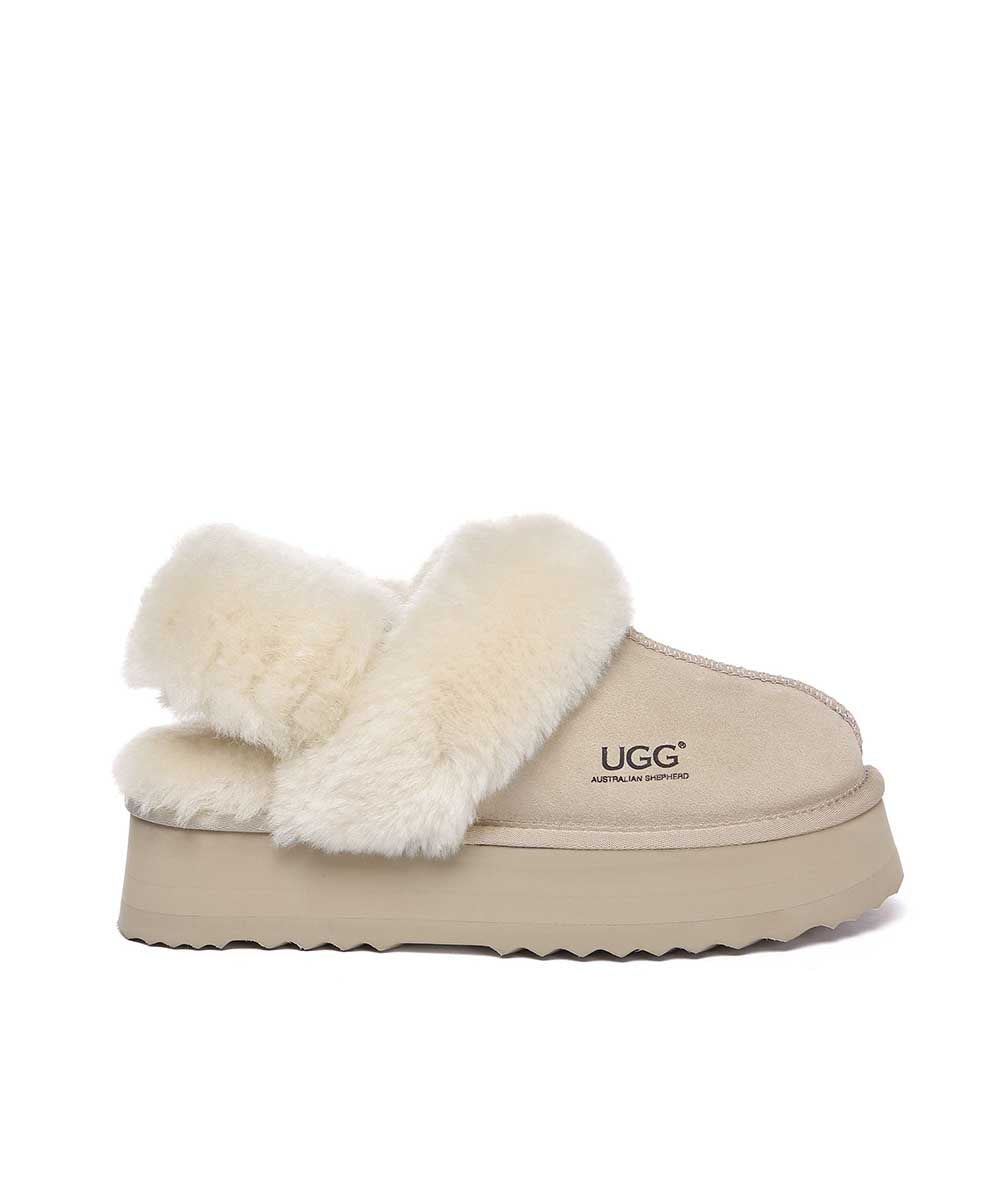 Women's UGG Bronny 3-Way Platform Slippers - Cozy House Shoes for Winter, Indoor/Outdoor Wear - Perfect for Home, Office & Travel Comfort