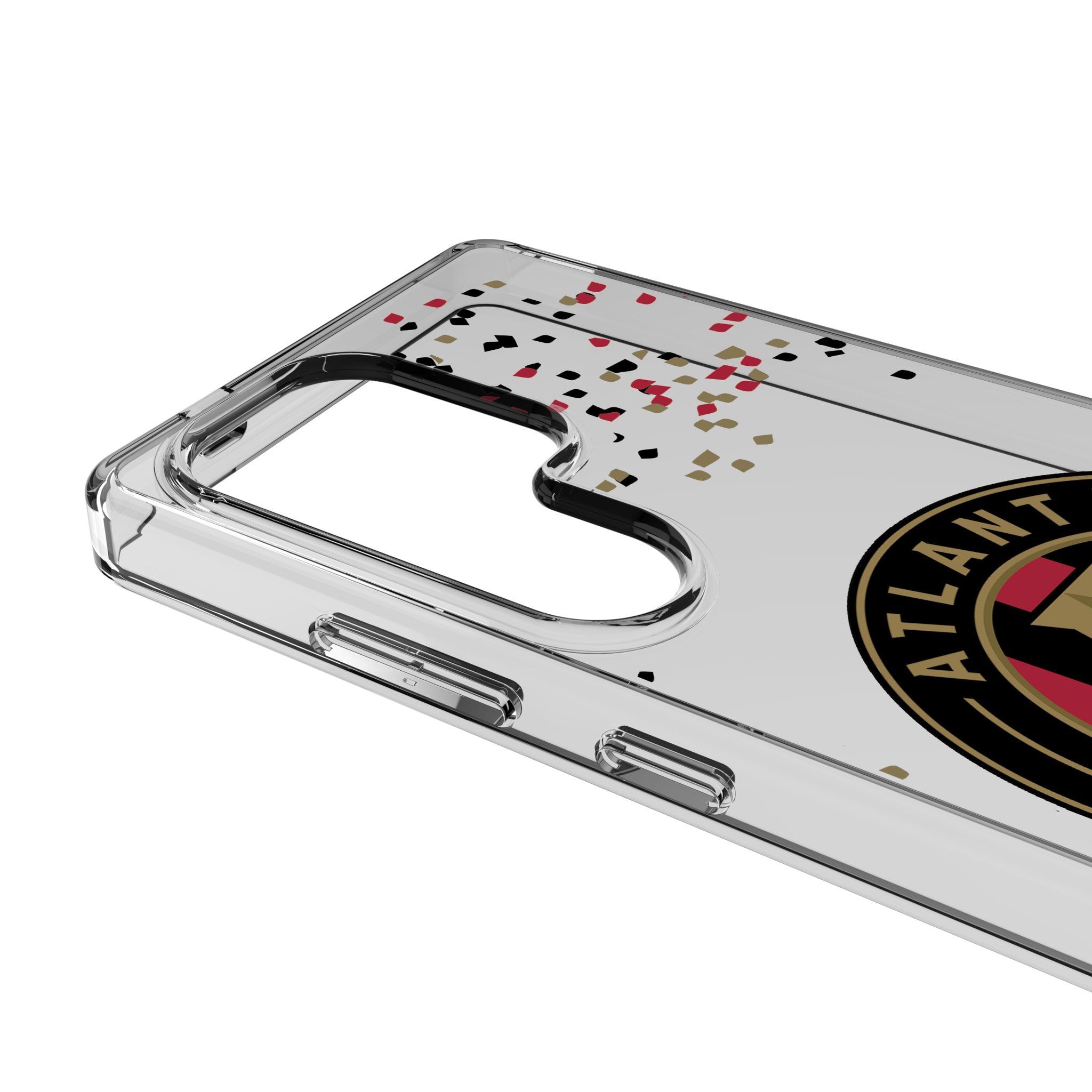 Atlanta United FC Clear Confetti Phone Case for Samsung Galaxy S21 S22 S23 - Show Your Team Spirit at Games & Events
