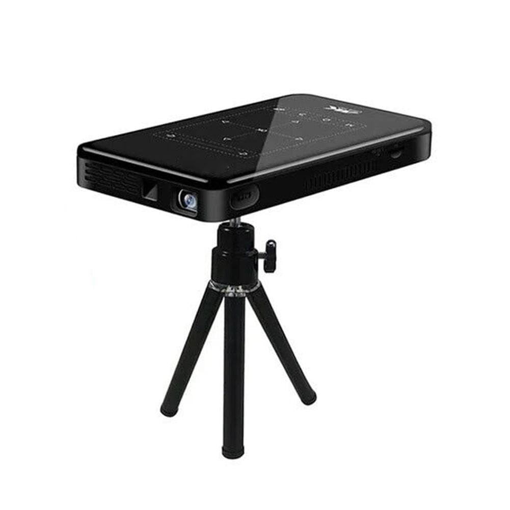 CUJMH Portable 4K DLP Mini Projector with WiFi & Bluetooth - 1080P HD, 8GB Storage, 3D Support & Tripod - Home Theater & Outdoor Movie Projector for Camping, Backyard Parties & Classroom Presentations