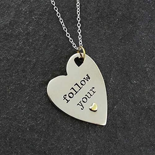FashionJunkie4Life Sterling Silver Love Heart Pendant Necklace for Women - 18