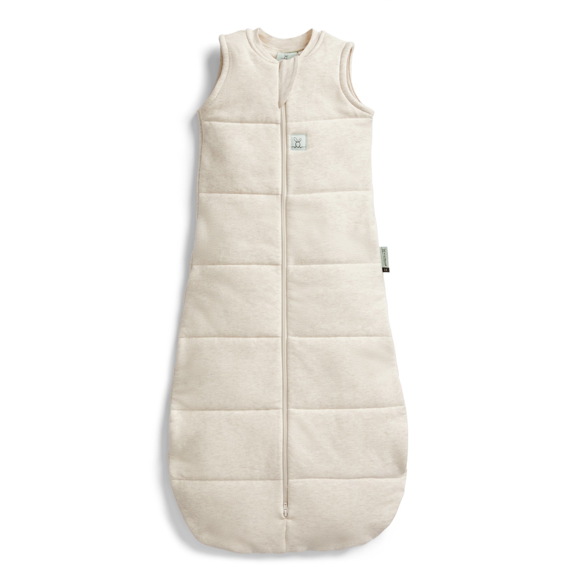 ErgoPouch TOG 2.5 Baby Sleeping Bag - Organic Cotton Oatmeal Marle for Safe & Comfortable Infant Sleep - Perfect for Nursery, Daycare & Travel