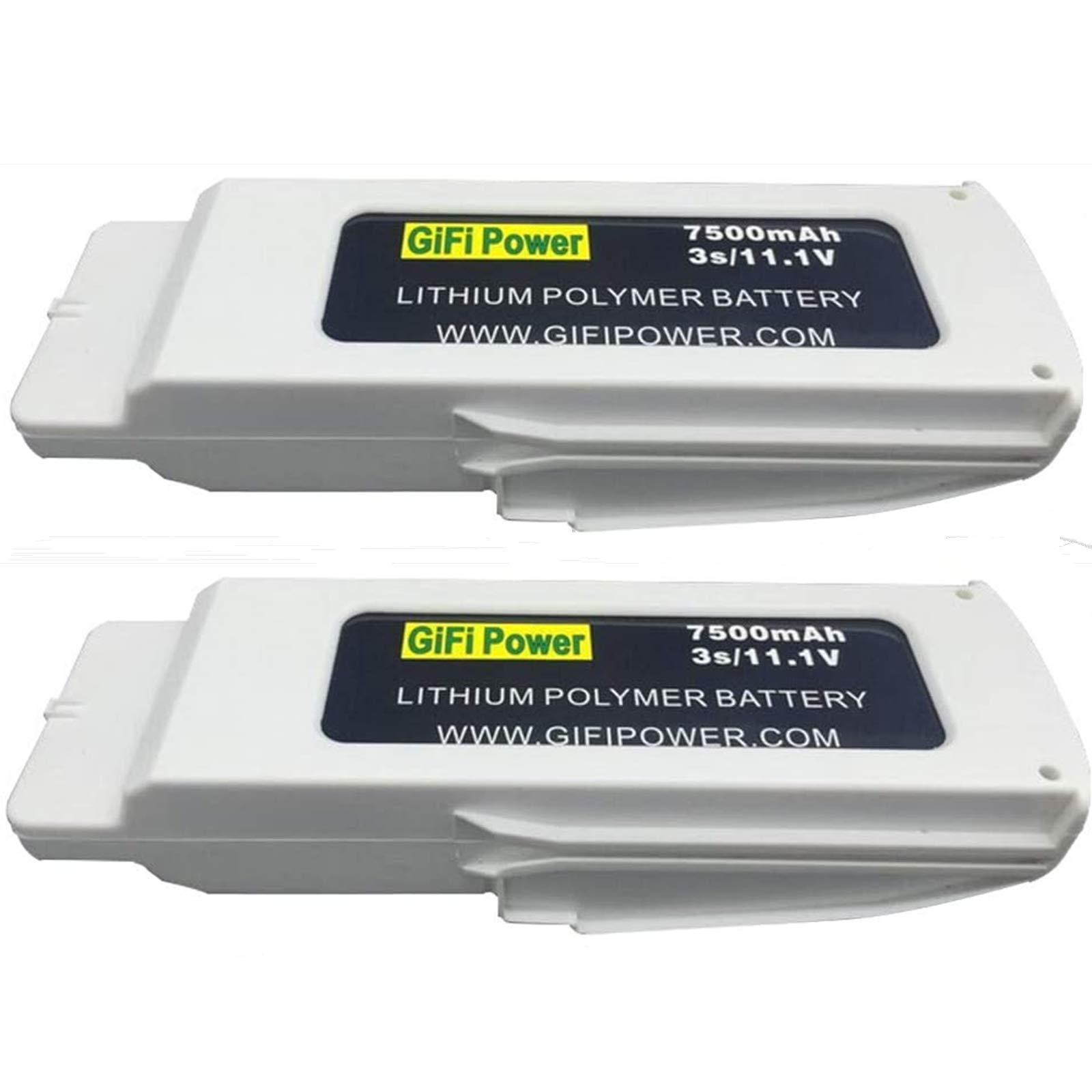 7500mAh 11.1V LiPo Replacement Battery for Blade Chroma Drone - 2 Pack High Capacity Drone Batteries for Extended Flight Time and Outdoor Aerial Photography