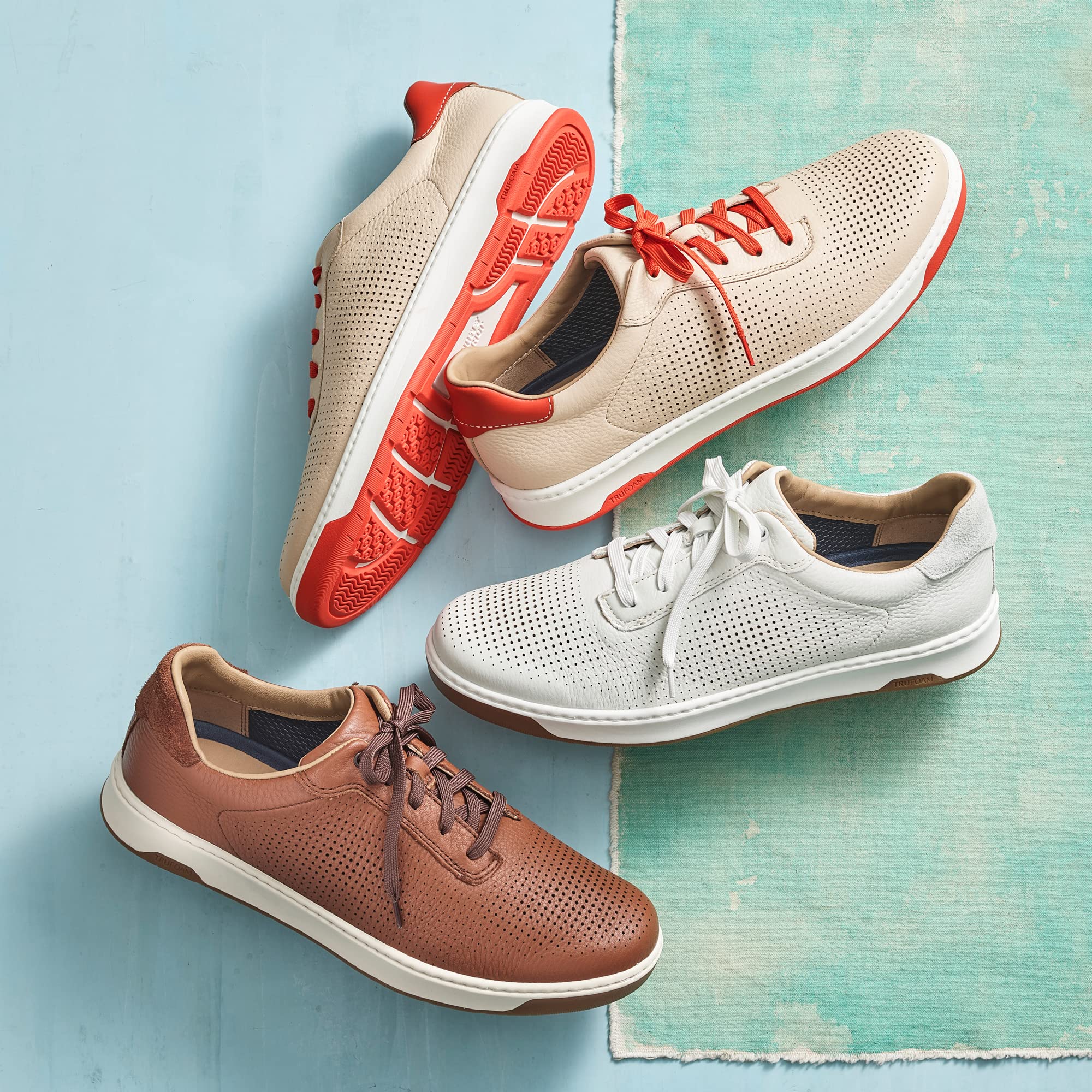 Johnston & Murphy Men’s Daxton U-Throat Walking Shoes - Comfortable Casual Sneakers with TRUFOAM Cushioned Footbed & Durable Rubber Sole | Perfect for Office, Travel & Everyday Wear