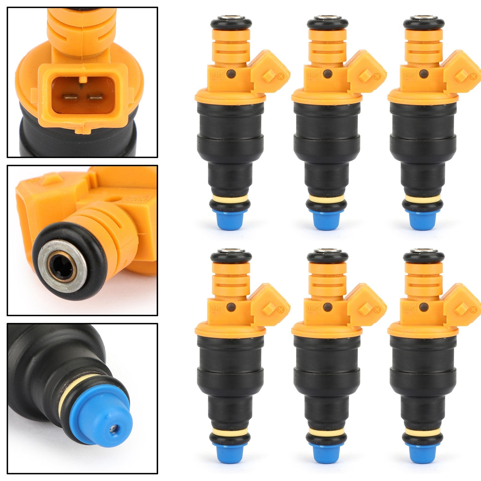 1 PCS/6 PCS Fuel Injector Connector 0280150714 Compatible with BMW 535 635CSI 735 L6 L7 - High Performance Replacement Part for Smooth Engine Operation