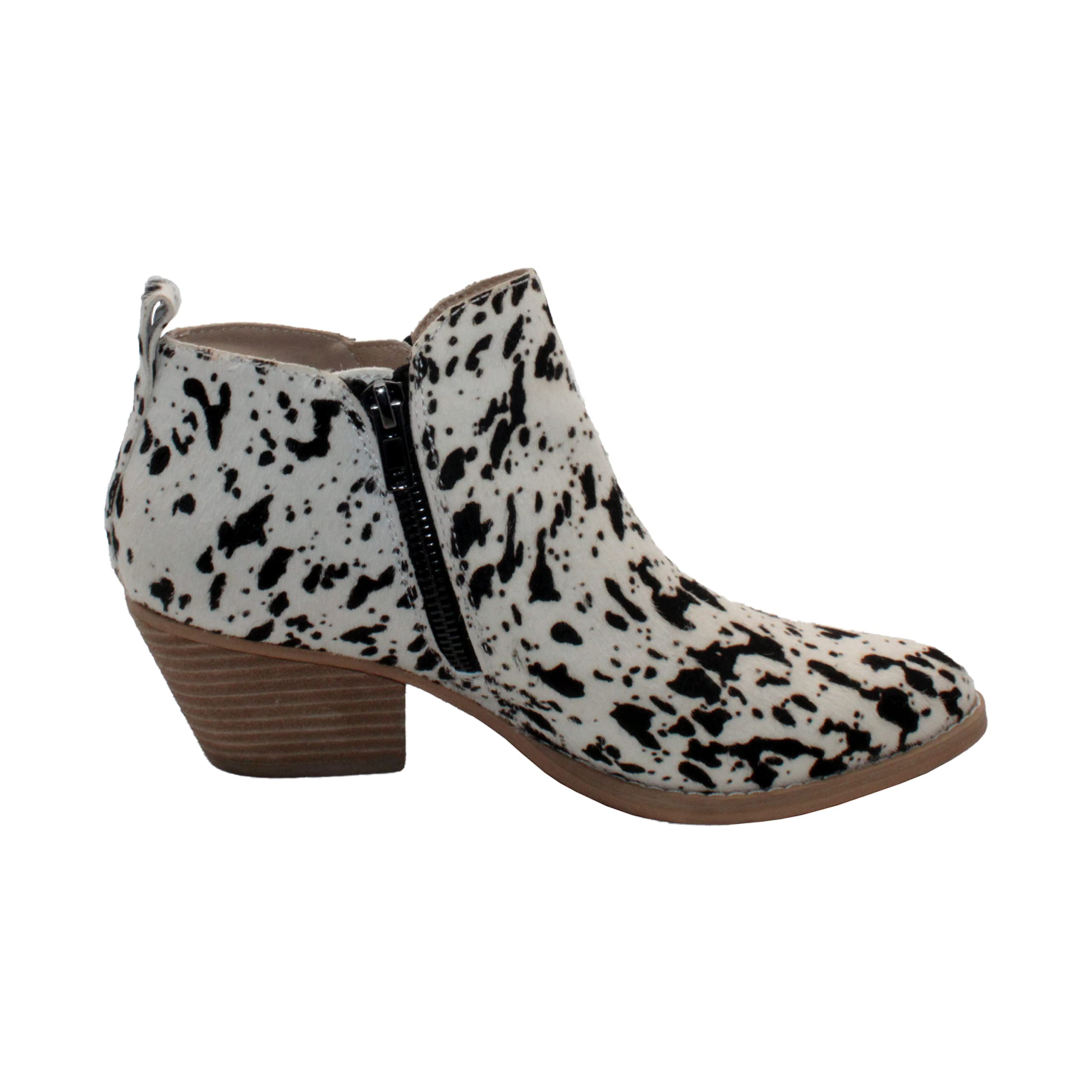 VOLATILE Women's Casual Ankle Boots with Zipper Low Heel 1-2