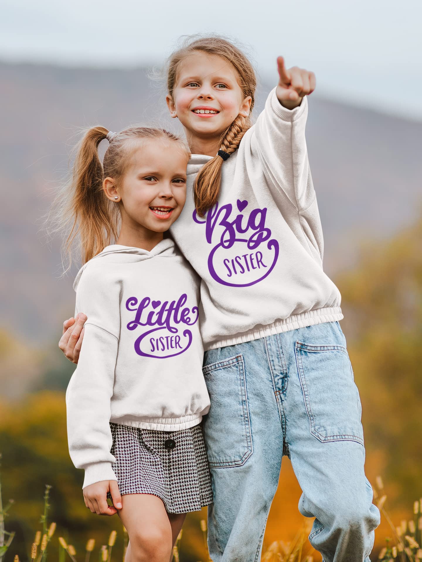 Big Sister Iron On Decal - Heat Transfer Vinyl Patch for Family Shirts - New Sister Graphic Design - Ready to Press DIY Craft - Old Gold Glitter Style - Perfect for Sibling Matching Outfits, Birthday Gifts & Family Reunion Apparel