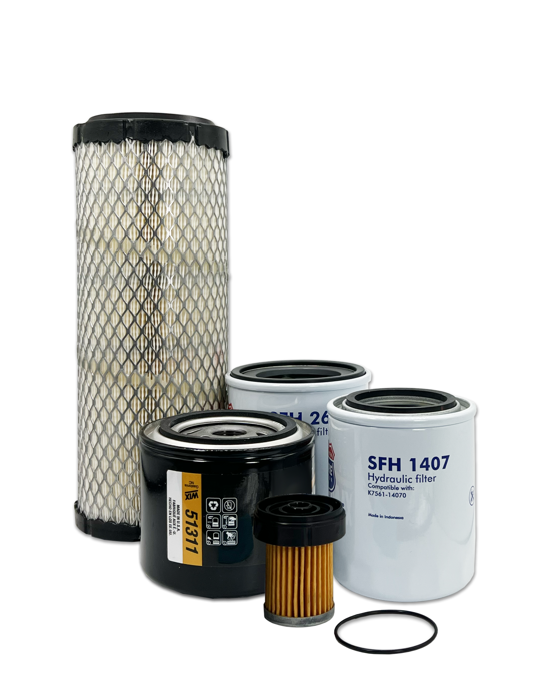 HERO® Maintenance Filter Kit for Kubota L2501HST Tractor - Oil, Fuel & Air Filters Replacement Set - Perfect for Farm Equipment Maintenance & Tractor Upkeep
