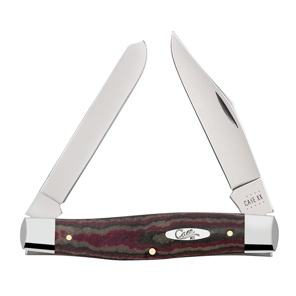 Case Knives Rustic Red Richlite Moose Pocket Knife CA13623 - Perfect for Camping, Hiking, and Outdoor Adventures