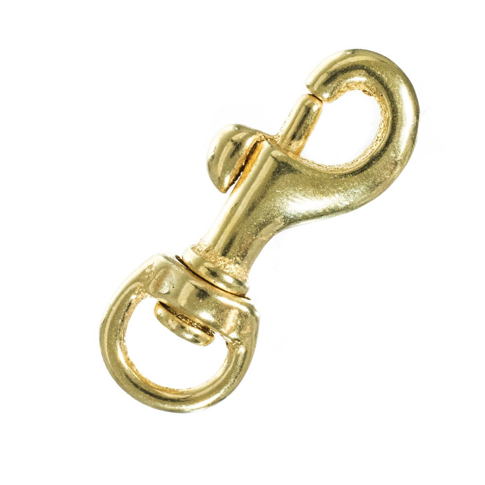 Premium Brass Swivel Snap Hooks - 25 Pack (3/8 Inch) - Heavy Duty Keychain Clips for Keys, Purses, Bags & Outdoor Gear - Durable Metal Carabiner for Camping, Hiking, Dog Leashes & DIY Crafts