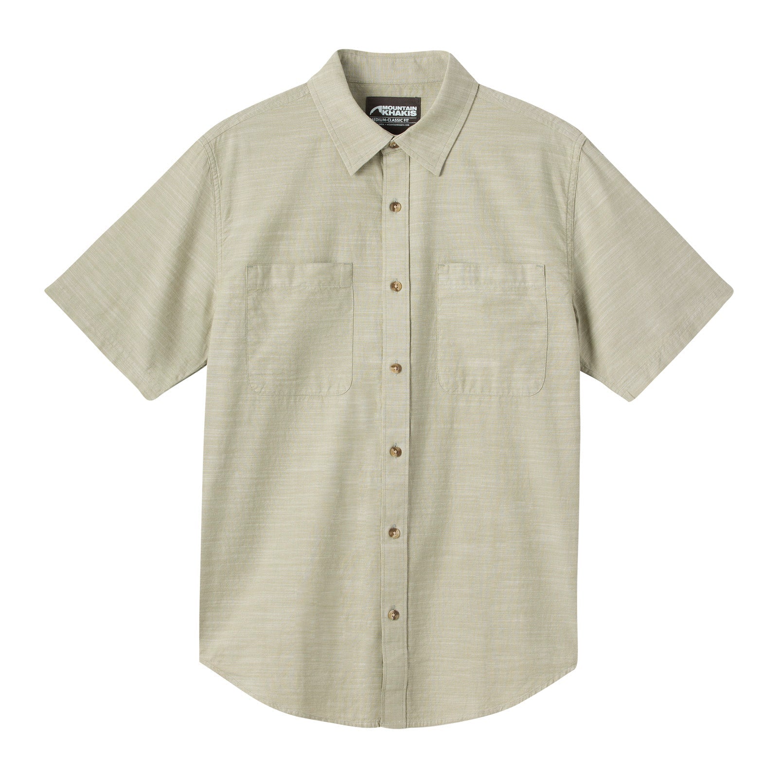 Bowman Men's Casual Short Sleeve Woven Shirt - Breathable Summer Button Down Shirt for Outdoor Activities, Travel & Business Casual Wear