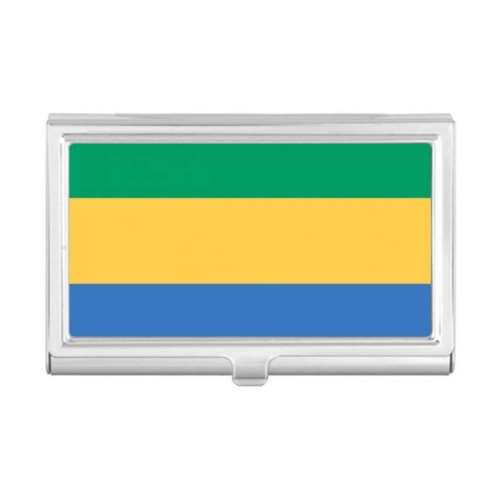 Premium Gabon National Flag Business Card Holder - African Country Themed Card Case Wallet for Office, Travel & Gifting