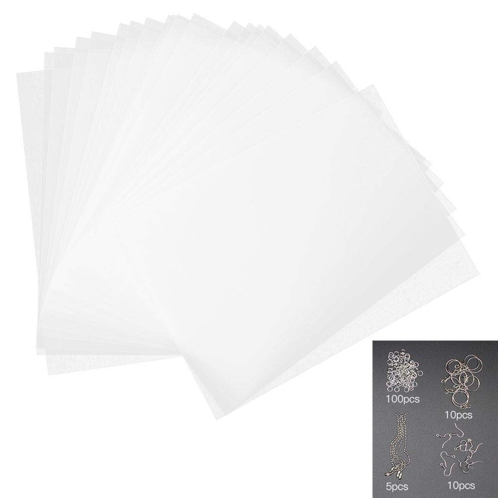 Printable Heat Shrink Film Set for DIY Crafts - Make Custom Earrings, Brooches & Keychains - Shrinkable Plastic Sheets for Jewelry Making & Gift Wrapping (20145-2#) - Perfect for Handmade Gifts, Party Favors & Small Business Packaging