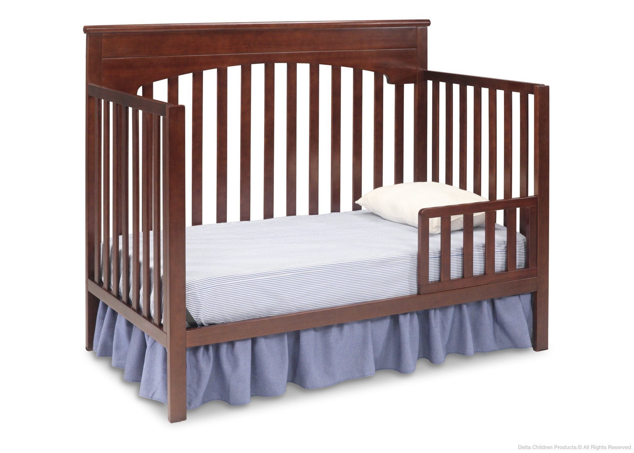 Layla 4-in-1 Convertible Baby Crib - Toddler Bed, Daybed & Full-Size Bed - Safe Nursery Furniture for Newborns & Kids - Perfect for Bedrooms, Daycare & Guest Rooms