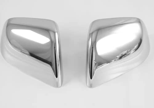 Premium Silver Plated Rearview Mirror Covers for Tesla Model Y 2021-2023 - Custom Car Accessories Upgrade for Enhanced Style & Protection (Perfect for Daily Commute & Road Trips)