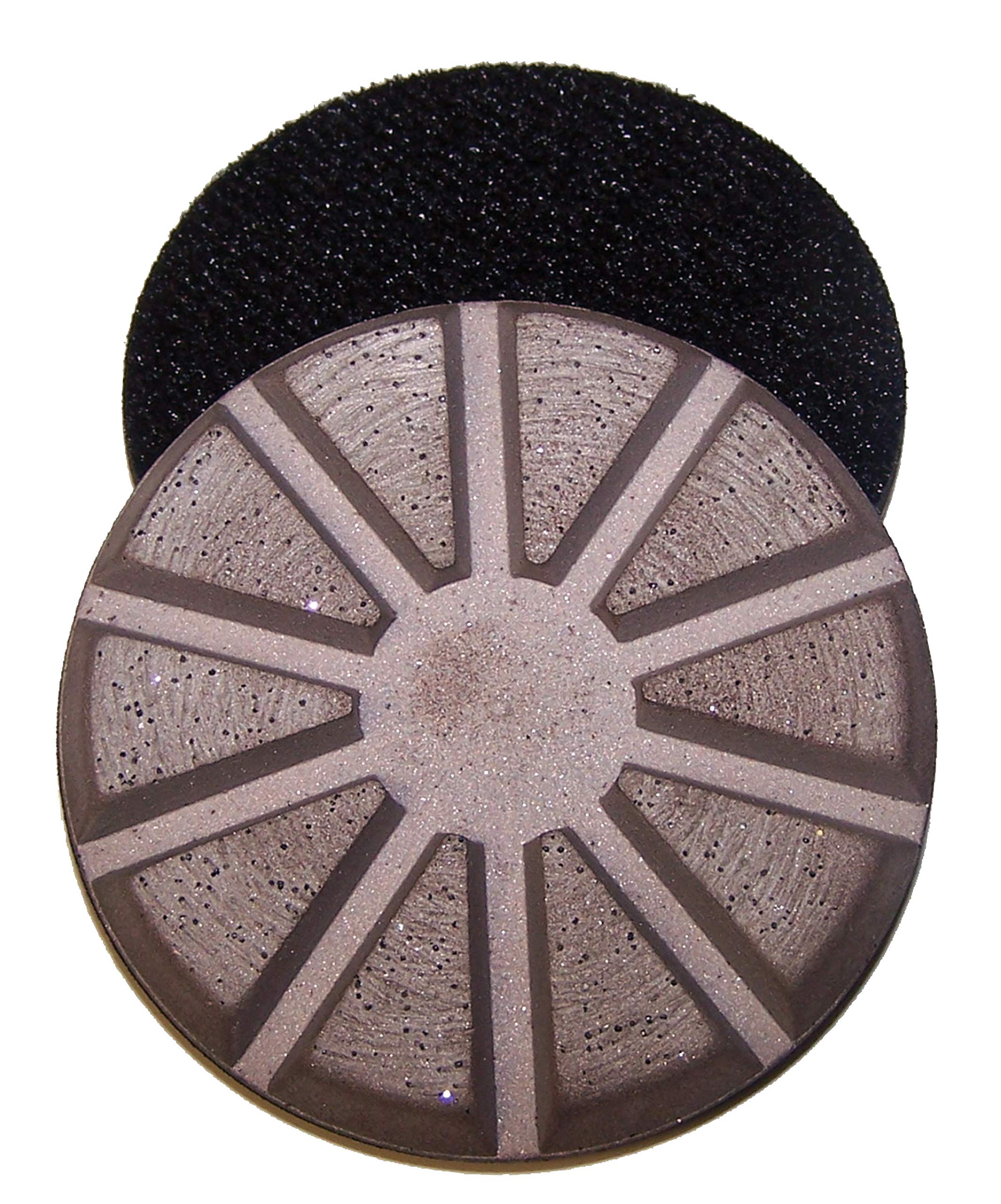 DITEQ 3 Inch 30 Grit Metal Bond Sintered Diamond Polishing Pad for Granite, Marble, Concrete Floor Restoration and Polishing