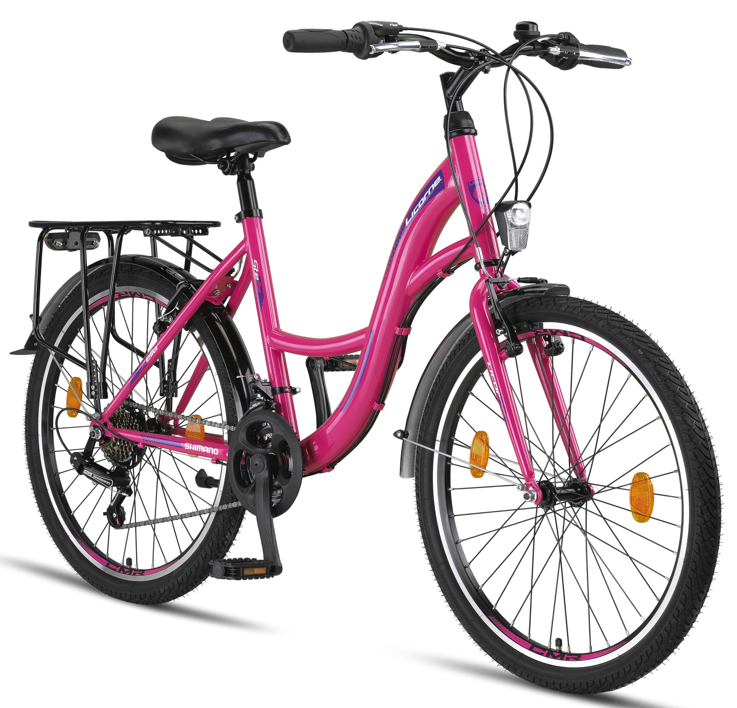 Stella Premium City Bike for Adults & Kids - 20, 24, 26, 28 Inch Unisex Dutch Bicycle with 21-Speed Gears (6-Speed for 20