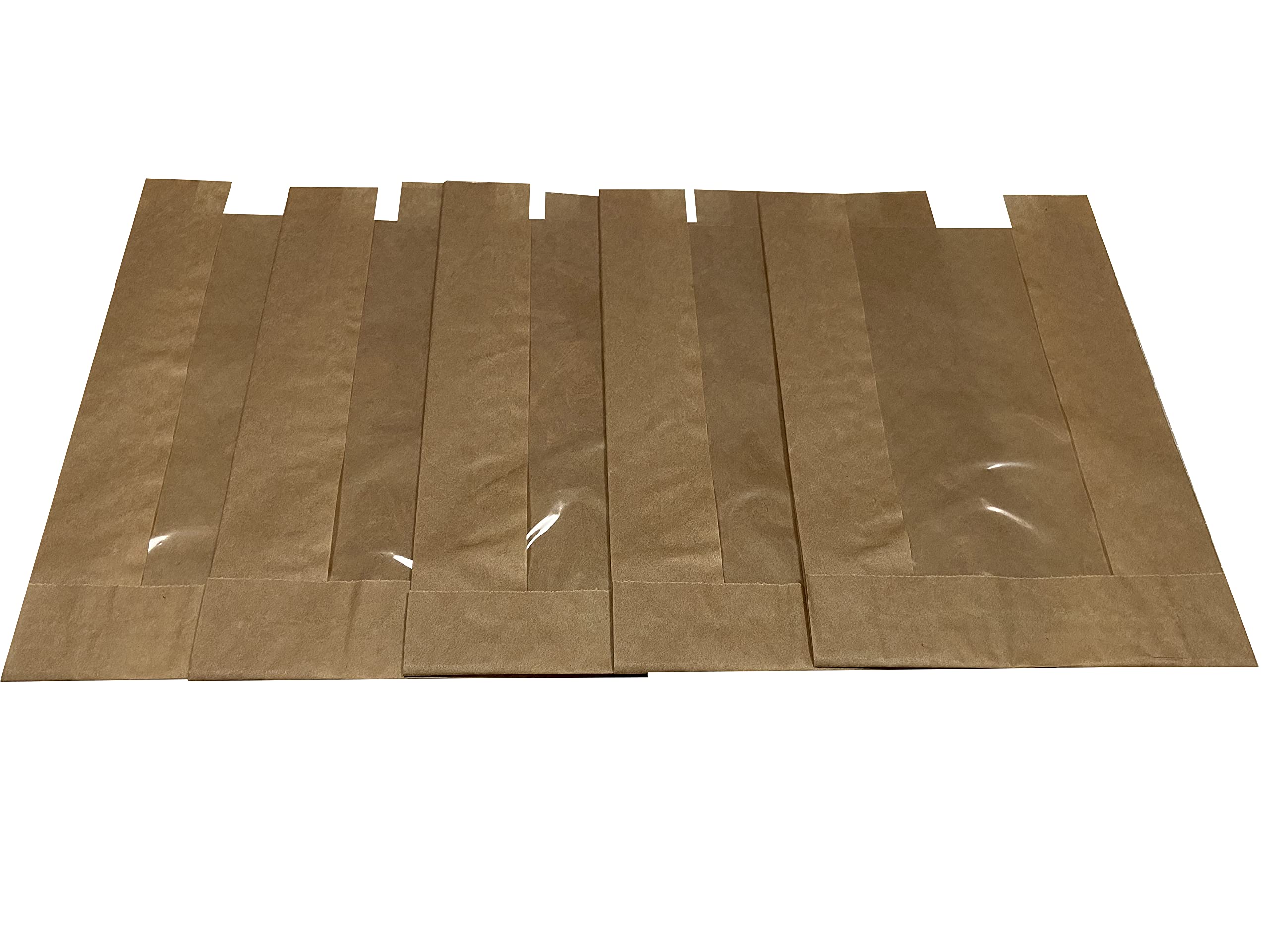 Sowelu 100PCS 5x7 Inches Bakery Bags with Window - Brown Kraft Paper Cookie Bags for Pastries, Cupcakes, Donuts | Perfect for Bakery, Gift Packaging & Party Favors