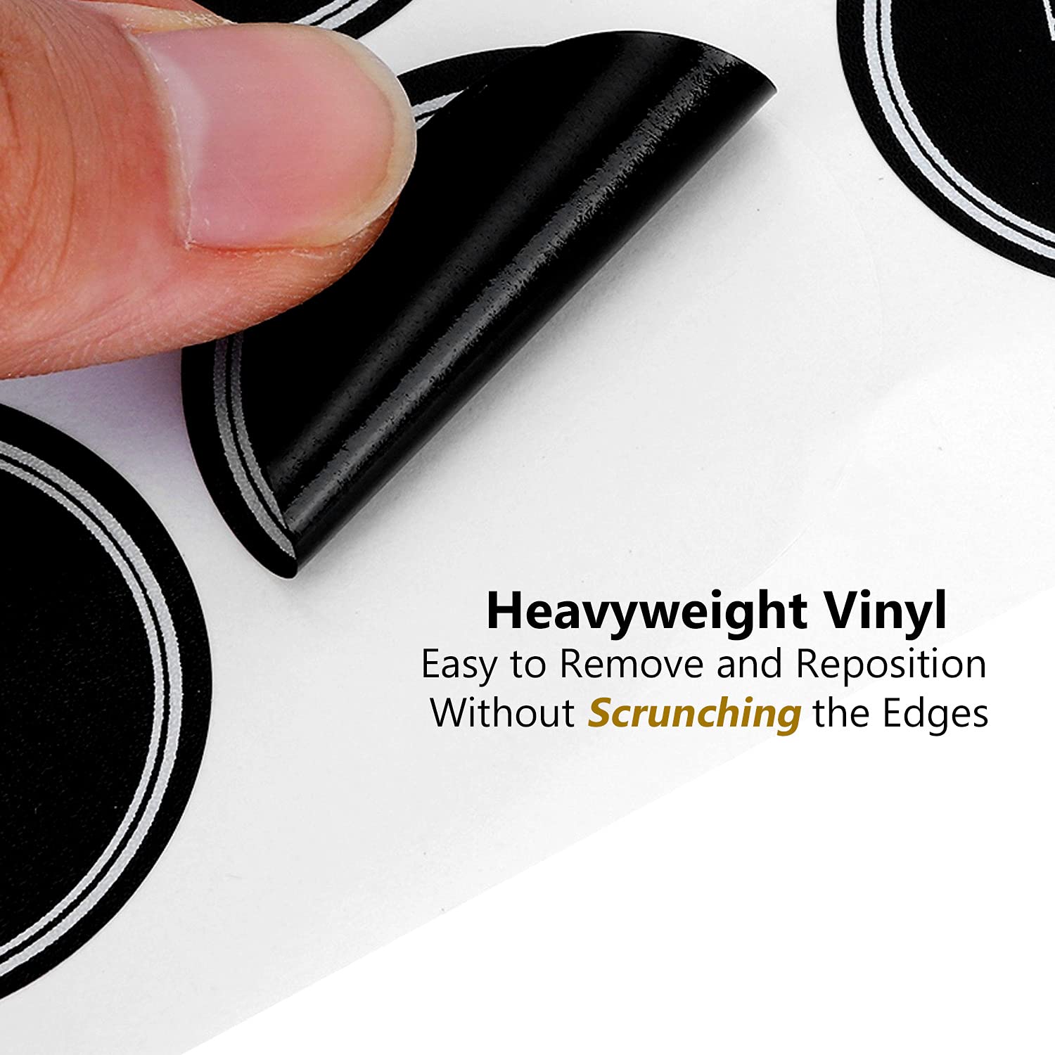350 Preprinted Pantry Labels - Heavyweight Vinyl Black Chalkboard Stickers | Waterproof Oval Labels for Canisters & Kitchen Containers (3