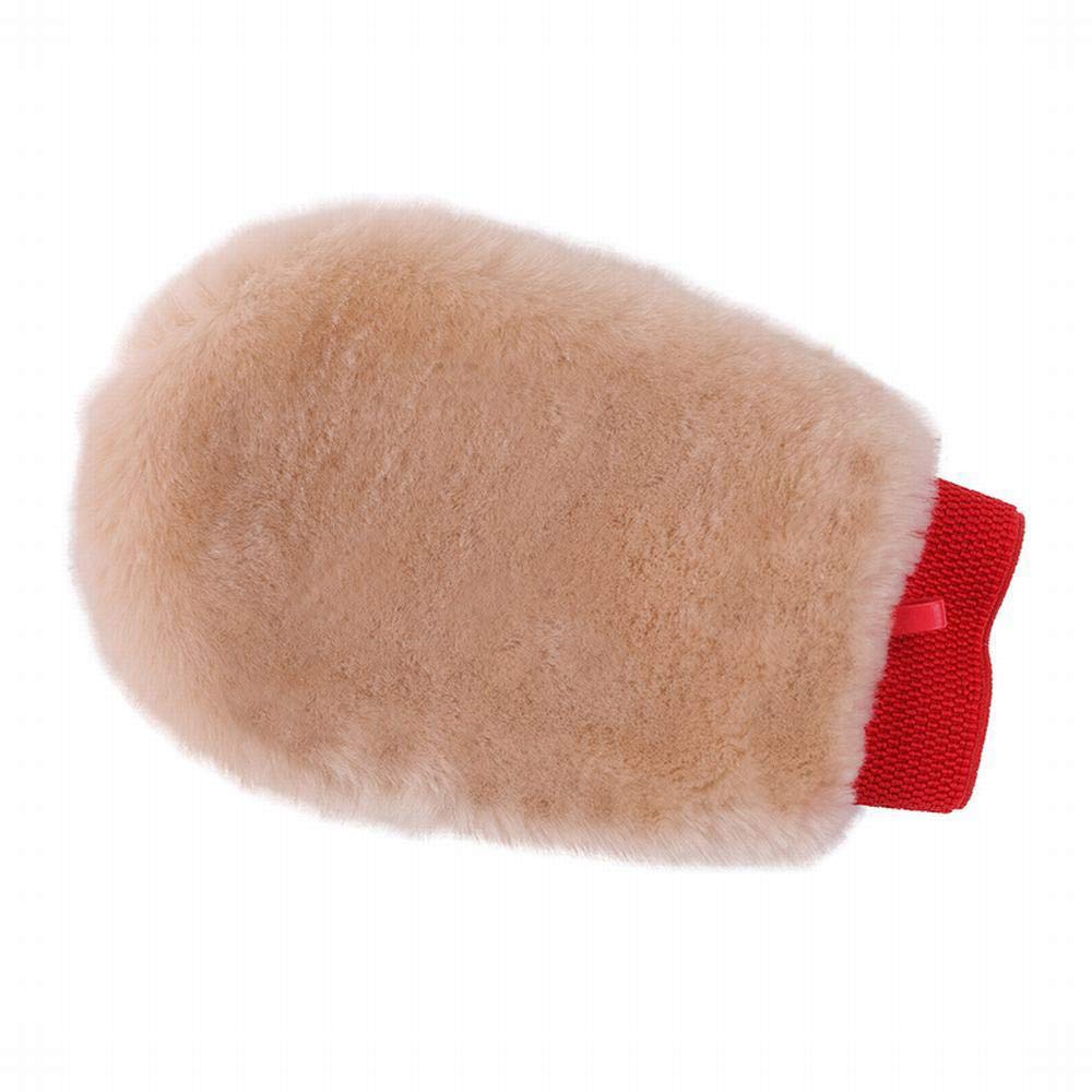 Premium Natural Lambskin Wool Car Wash Mitt - Extra Large Scratch-Free Sheepskin Wash Glove for Gentle Vehicle & Auto Detailing (Ideal for Hand Washing Cars, Trucks, SUVs & Motorcycles)