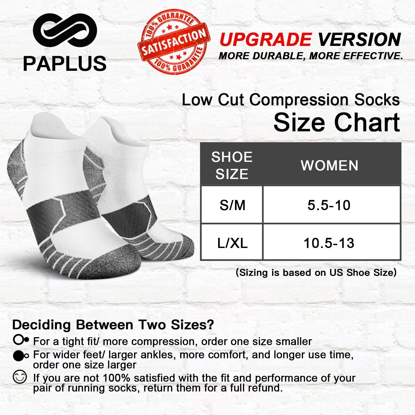 GECKOMAN x PAPLUS Women's Breathable Ankle Athletic Socks 2 Pairs - Comfortable Running & Workout Socks for Gym, Yoga & Daily Wear