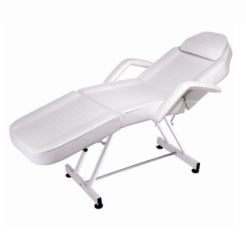Professional Beauty Salon Supplies - Multi Therapy Treatment Chair Couch Bed for Massage & Facial - White - Perfect for Spa, Salon & Wellness Centers