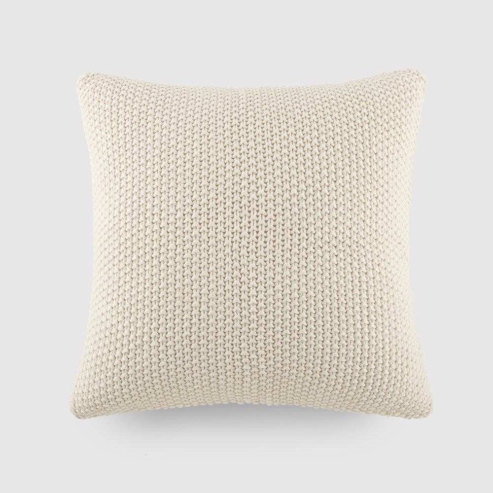 Cozy Seed Stitch Knit Throw Pillow Cover with Insert - Soft Decorative Cushion Cover for Living Room, Bedroom & Sofa - Perfect Home Decor Accent for Cozy Nights and Relaxation