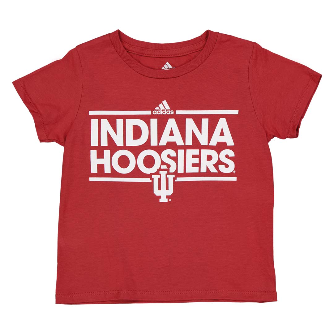Adidas Kids' (Toddler) Indiana Hoosiers Script T-Shirt - R4PAI0D85 - Comfortable Cotton Tee for Boys & Girls - Perfect for School, Sports & Casual Wear