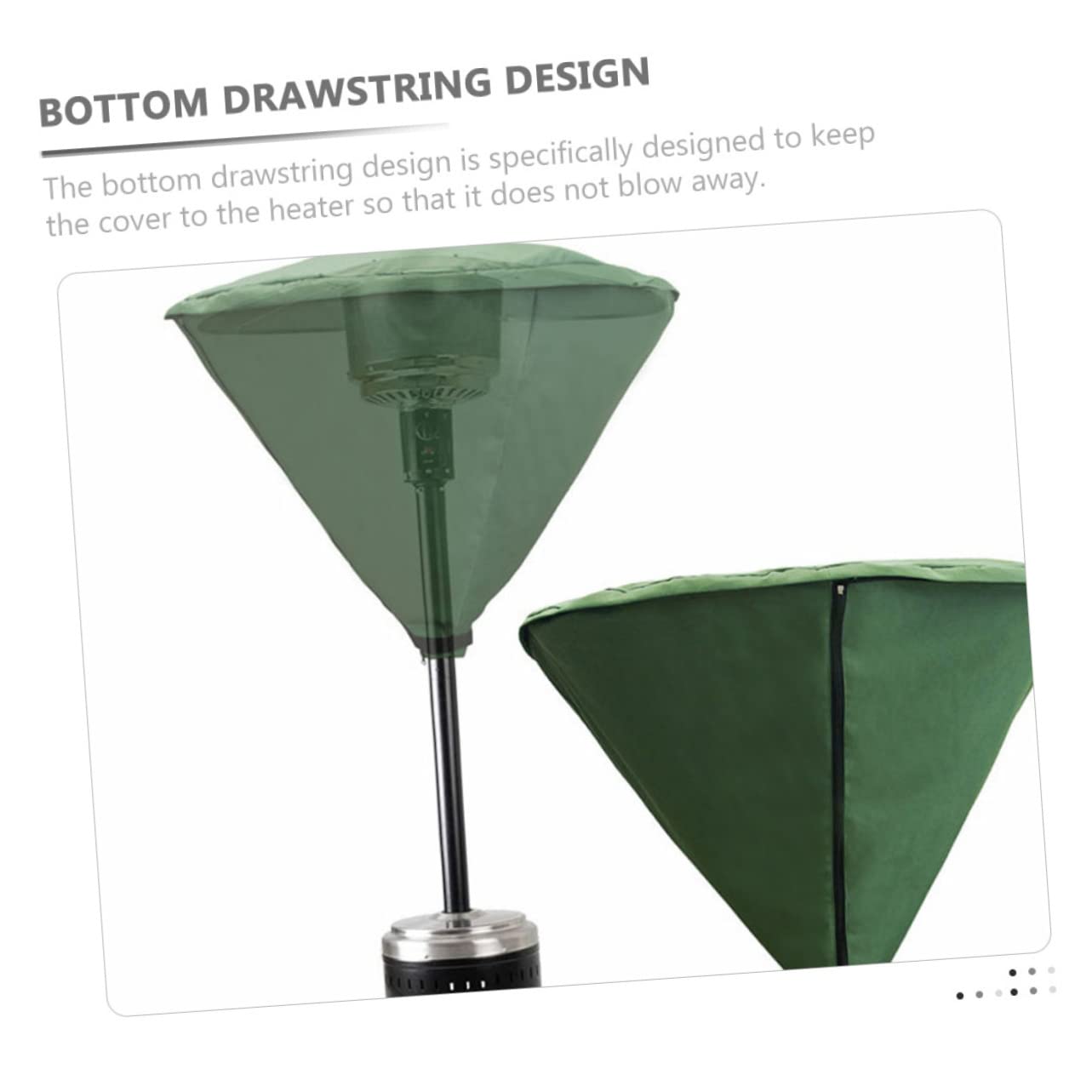 Waterproof Outdoor Heater Cover - Heavy Duty Weatherproof Patio Heater Cover for Garden, Deck & Backyard - Easy to Clean & Durable - Perfect for Winter Protection & Year-Round Use