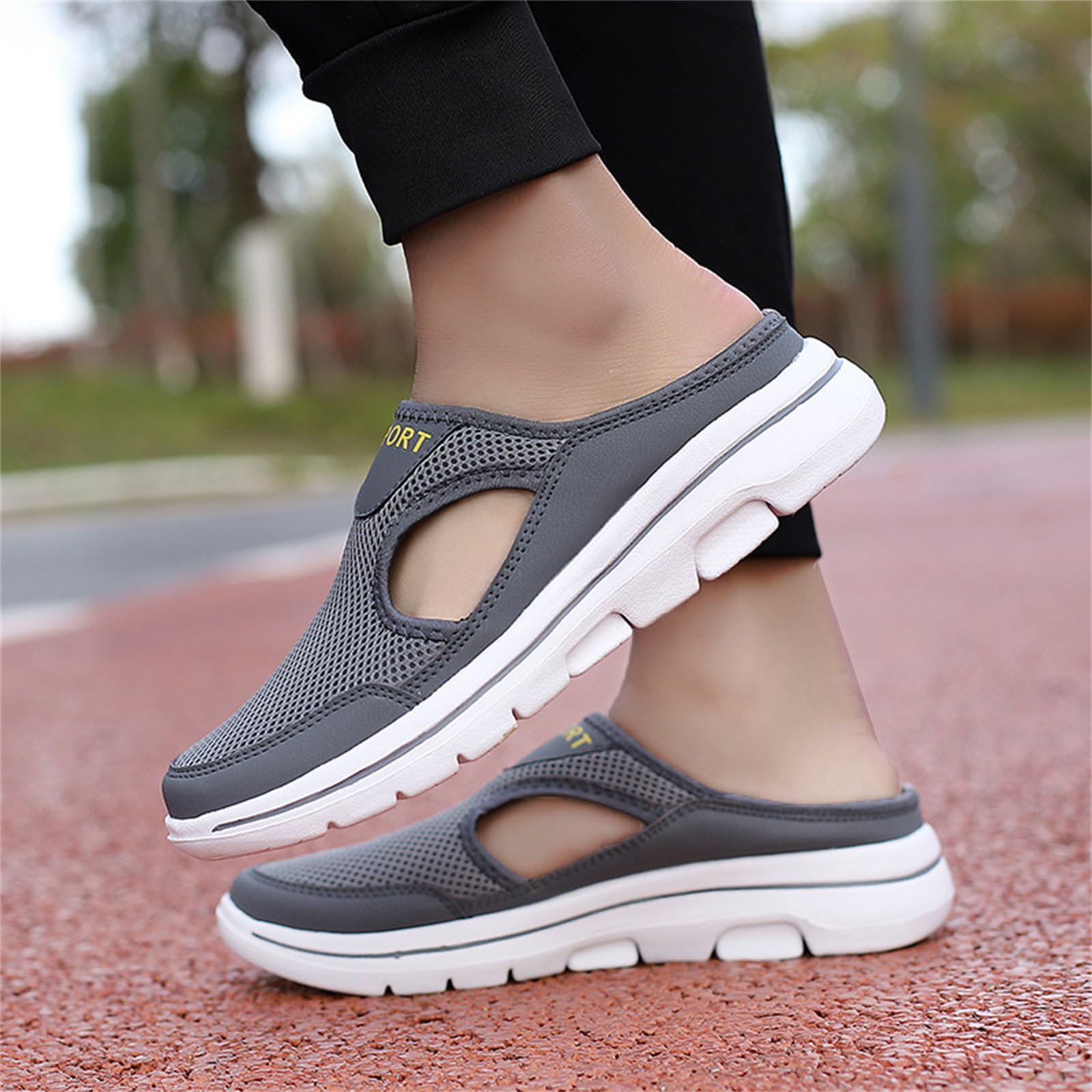 **Orthopedic Diabetic Shoes for Women - Wide Width Slip-On Mesh Sneakers with Arch Support - Comfortable Casual Flats & Soft Beach Sandals for Walking, Travel & Daily Wear**
