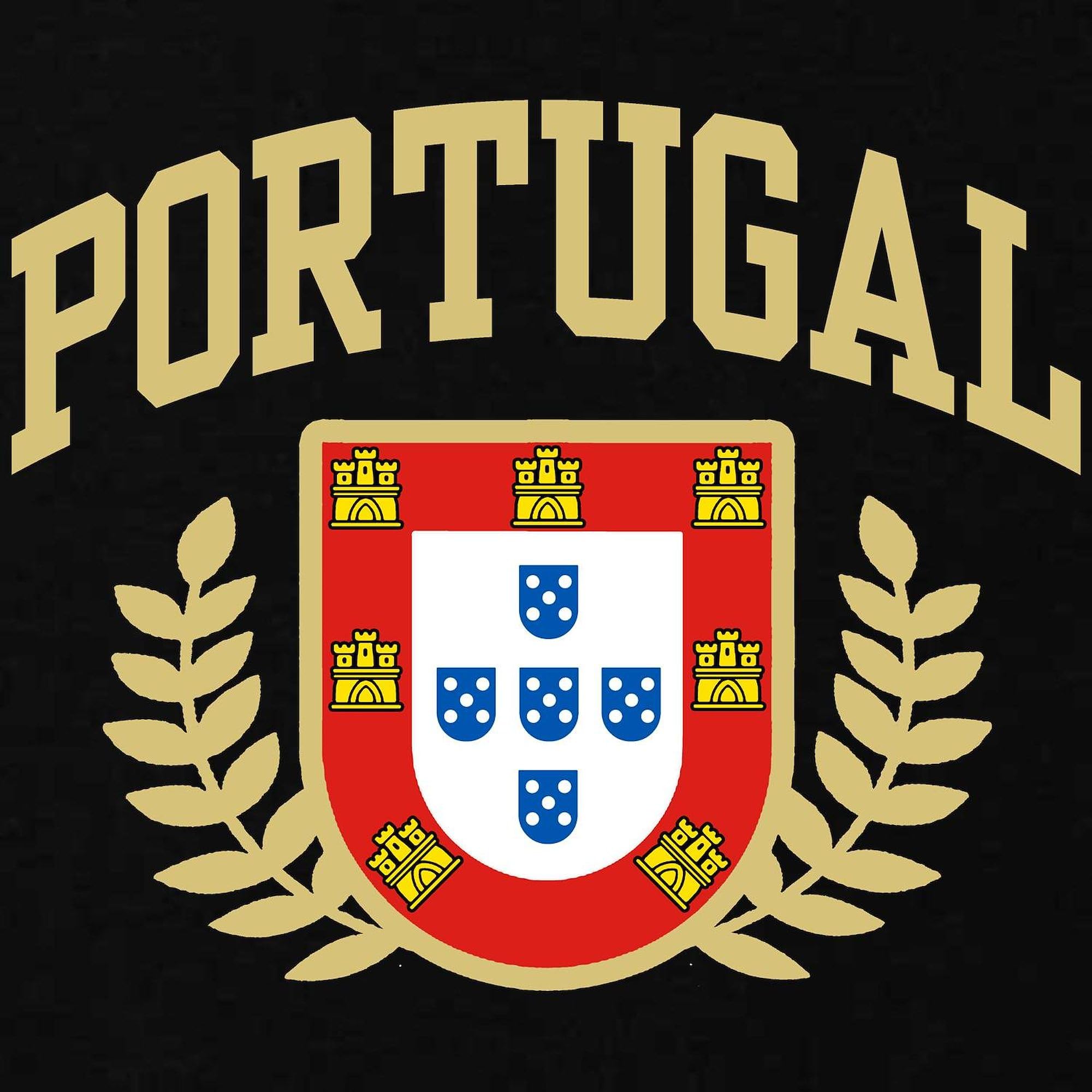 Portugal Zip Hoodie for Men - Dark Zip-Up Hooded Sweatshirt | Comfortable Pullover for Casual Wear, Travel & Outdoor Activities