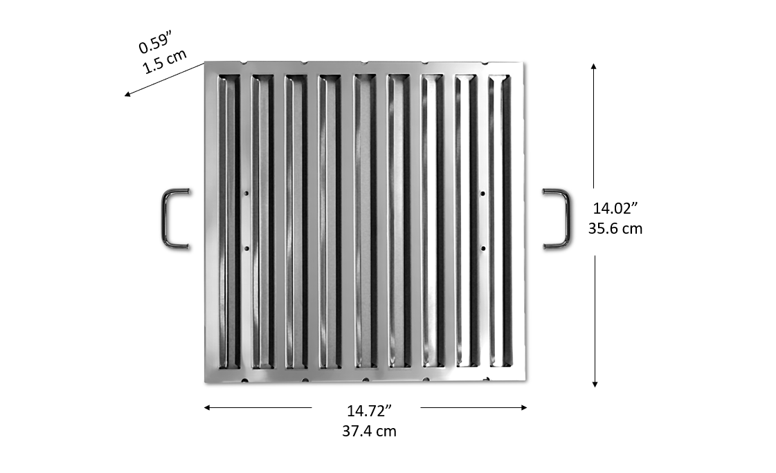 Advanta Chef II 30 Inch Range Hood Replacement Filter - Stainless Steel Grease Mesh for Kitchen Ventilation (Perfect for Home Cooking, Grilling & Commercial Kitchens)