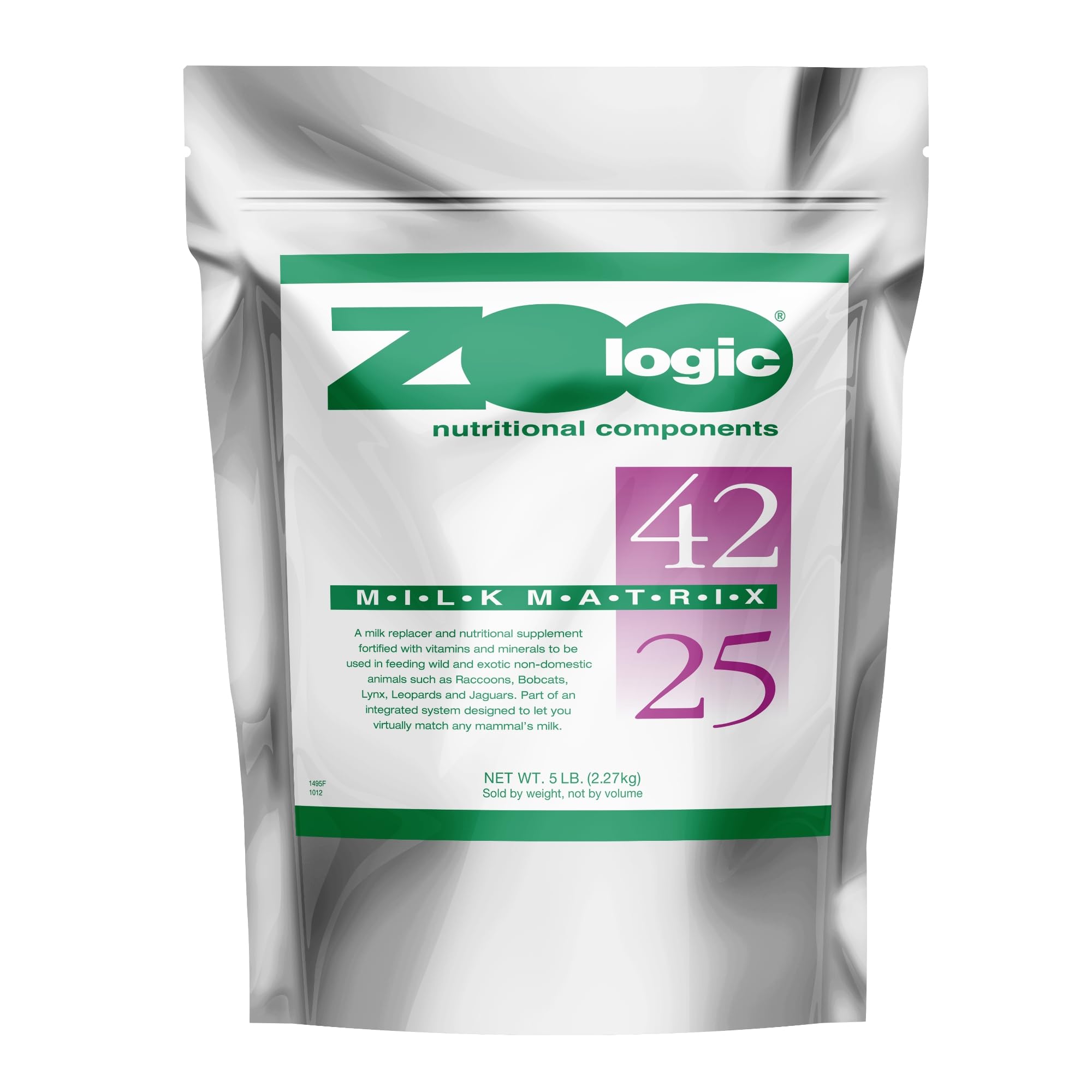PetAg Zoologic Milk Matrix 42/25 - 5 lb Milk Protein Powder for Wild & Exotic Animals - Ideal for Zoo, Wildlife Rehabilitation & Exotic Pet Nutrition