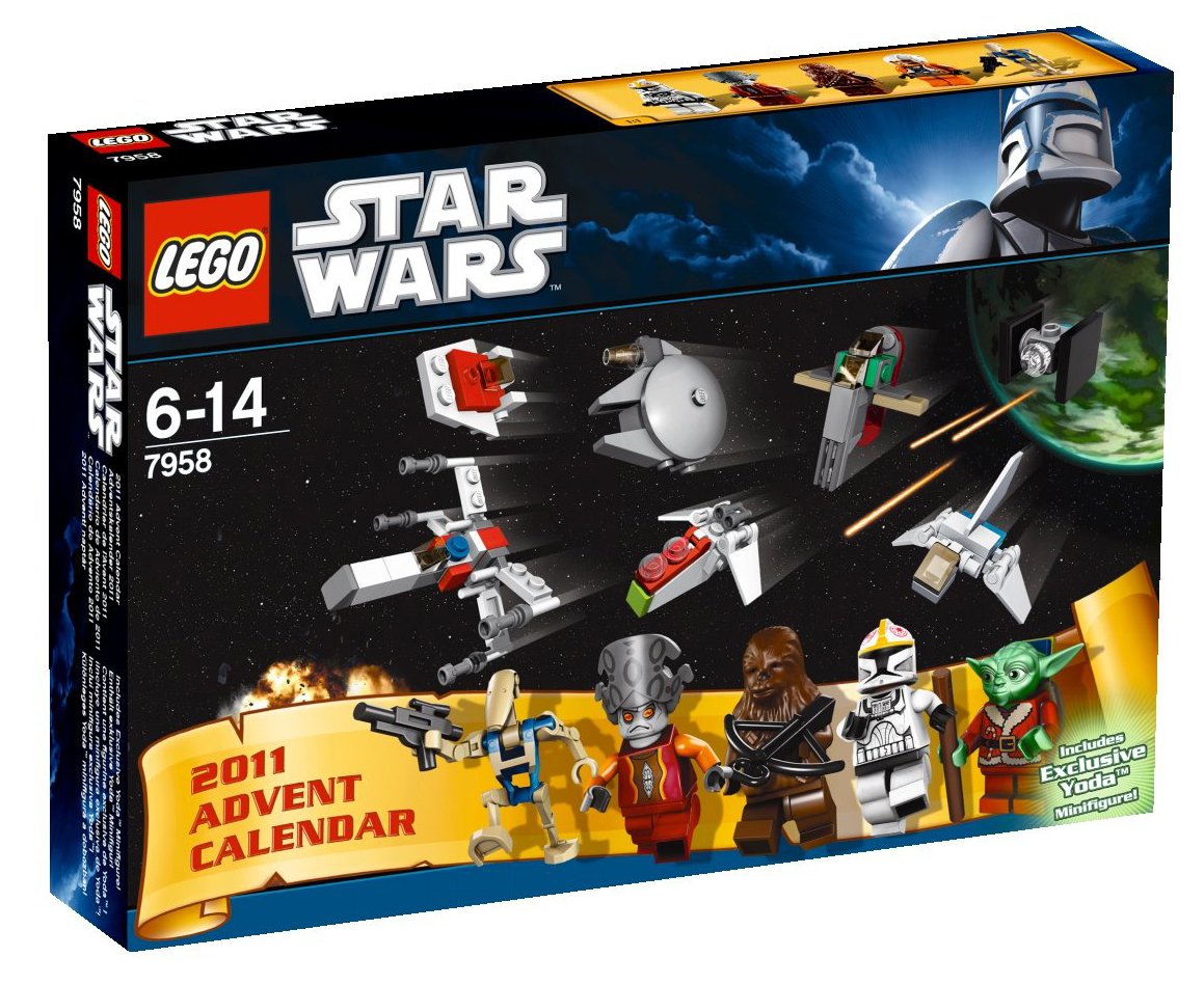 LEGO Star Wars Advent Calendar 7958 - Construction Building Toy Set with 24 Holiday Surprises - Perfect for Christmas Countdown & Star Wars Fans Gift
