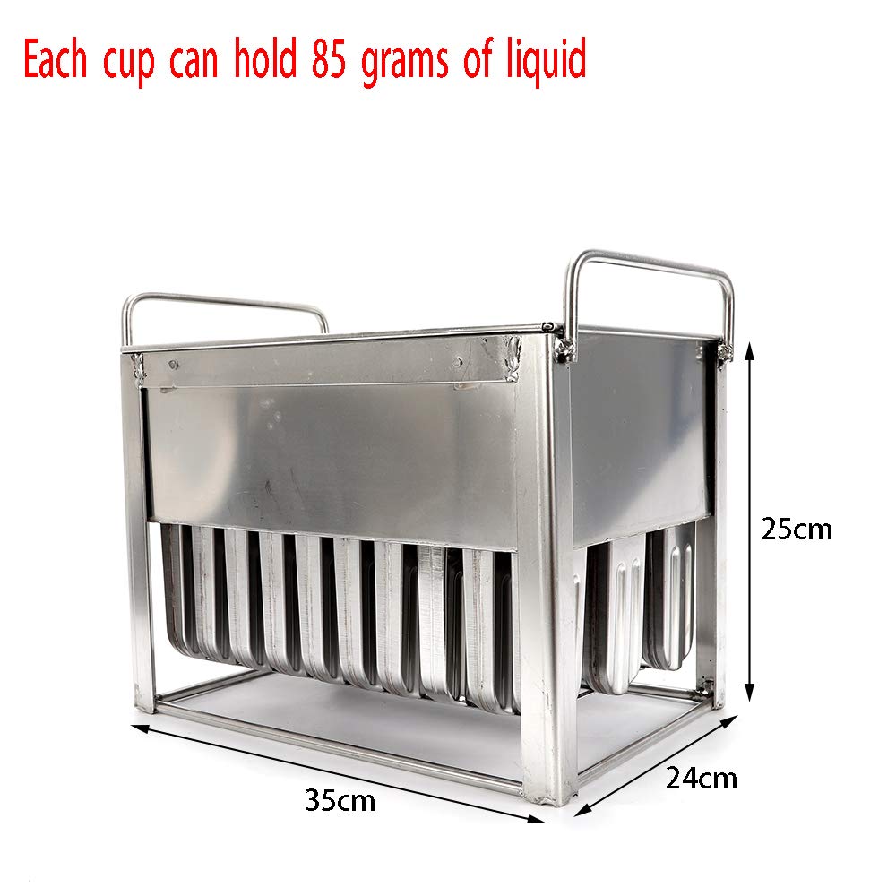 Premium Stainless Steel Popsicle Molds Kit - 30Pcs Ice Lolly Maker with Cleaning Brush - BPA-Free Reusable Ice Cream Stick Holder for Homemade Frozen Treats - Perfect for Summer Parties, Kids Snacks & Healthy Desserts