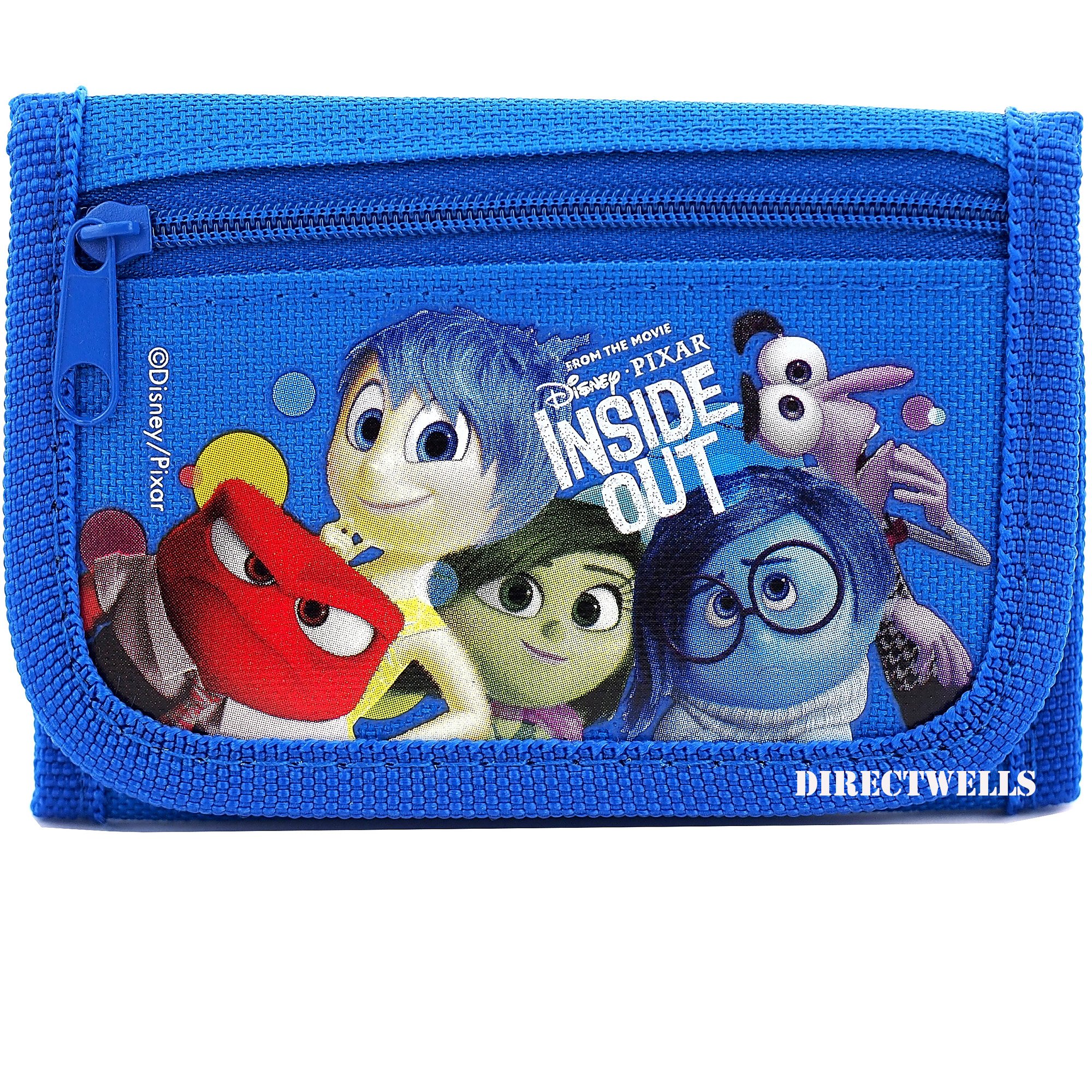 Disney Pixar Inside Out Authentic Licensed Trifold Wallet for Kids & Teens - Perfect for School, Travel, and Everyday Use