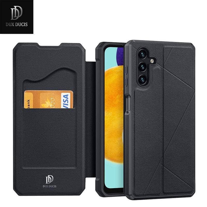 Dux Ducis Premium Genuine Leather Case for Samsung Galaxy S22 - Slim Protective Cover with Card Slots | Perfect for Business & Everyday Use