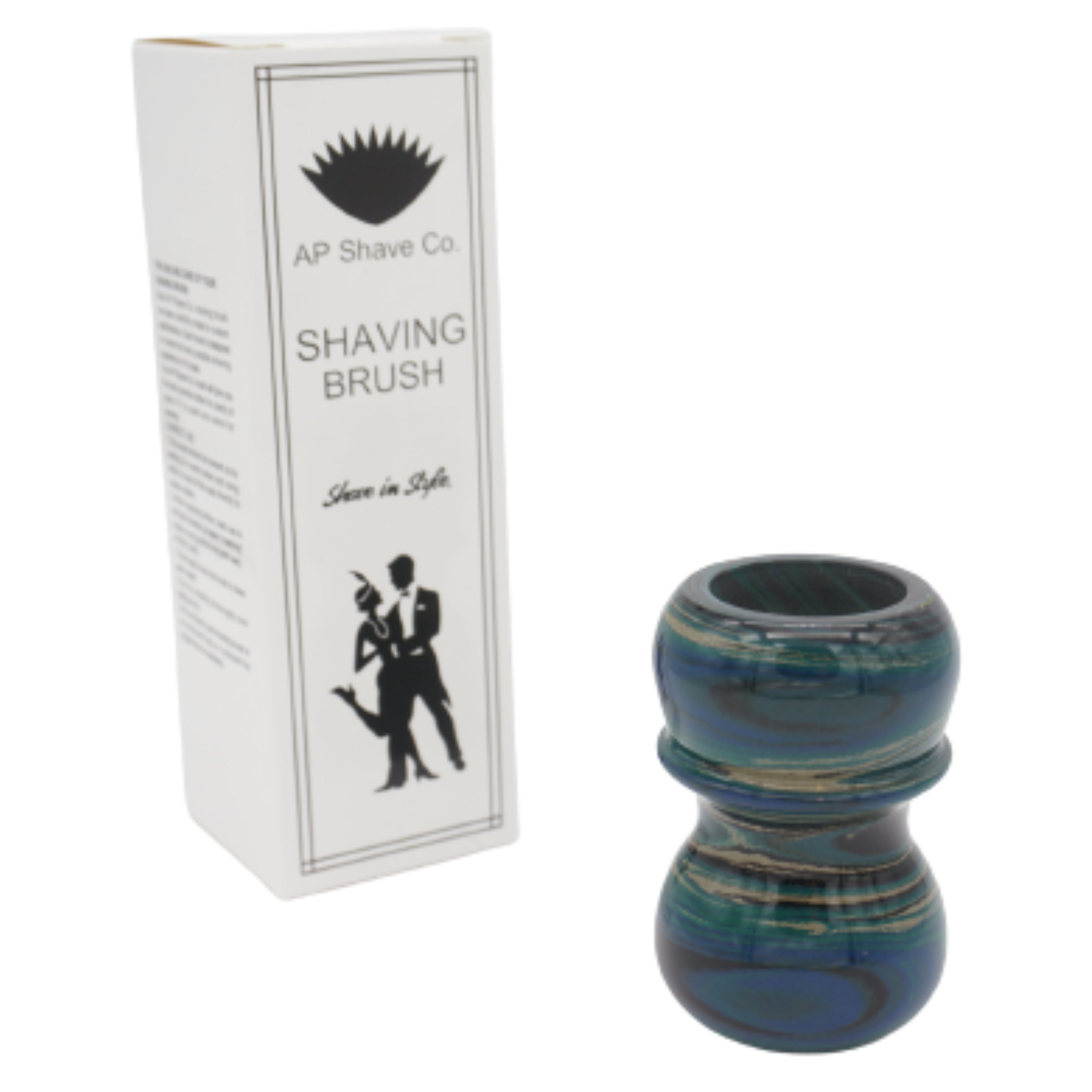 Premium Handcrafted Ebonite Shaving Brush Handle - Fits 24mm & 26mm Knots - Perfect for Wet Shaving & Beard Grooming at Home or Travel