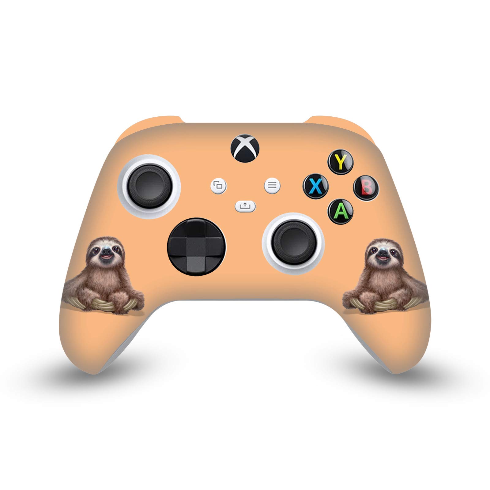 Officially Licensed Animal Club Sloth Vinyl Sticker Skin Cover for Xbox Series X/S Controller - Durable Protection with Fun Design for Gaming Enthusiasts - Perfect for Game Nights & Collectors