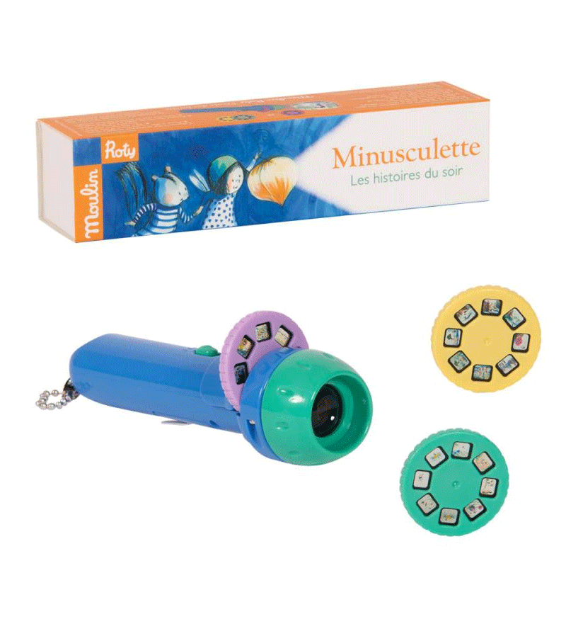 Minisculette Ecole des Loisirs Storybook Torch by Moulin Roty - French Children's Bedtime Reading Light | Perfect for Kids' Nighttime Stories & Nursery Decor