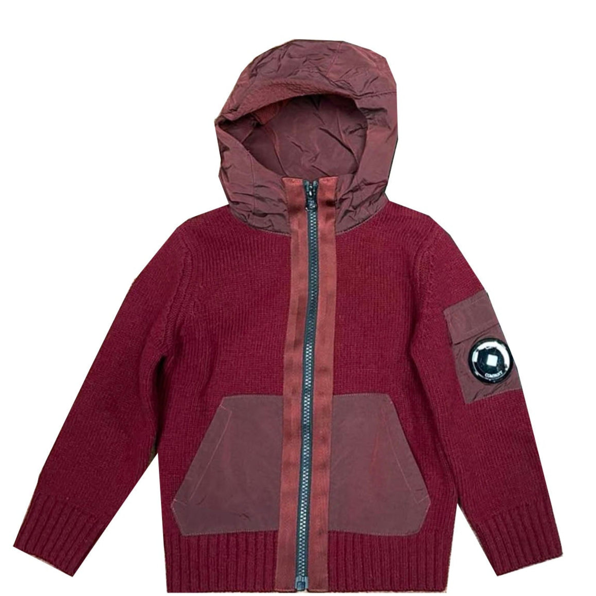 CP Company Lens Knit Hoodie - Stylish & Comfortable Men's Pullover Sweatshirt with Unique Lens Detail | Perfect for Streetwear, Casual Outfits & Urban Fashion
