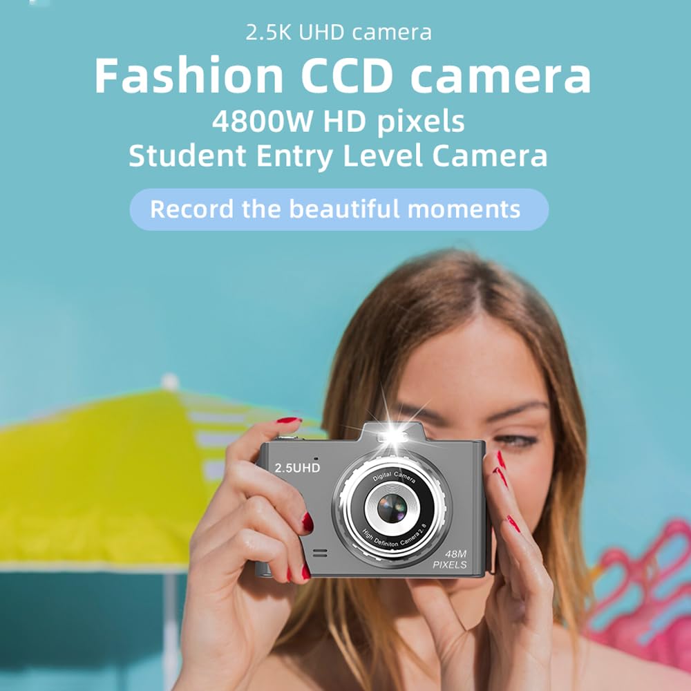 Andoer 1080P 48MP Digital Camera with 8X Zoom & 2.8