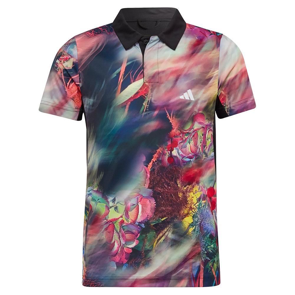 Boys' Melbourne Tennis Polo Shirt - Multicolor & Black - Breathable & Comfortable for Kids Sports & Casual Wear