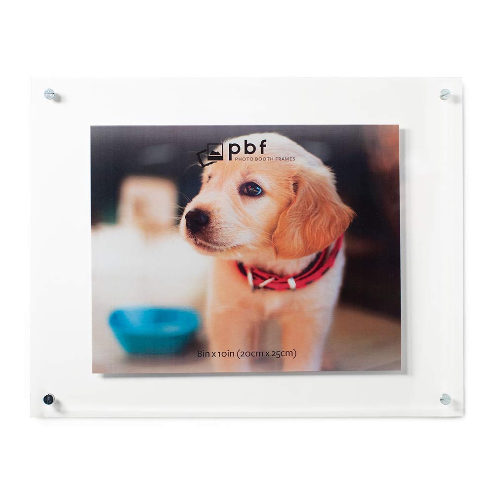 8x10 Clear Acrylic Photo Booth Frame for Wall Display