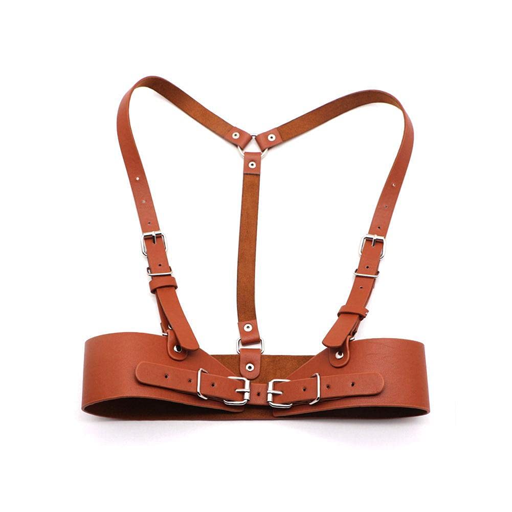Punk Style Women's Adjustable Leather Waist Belt - Skinny Harness Body Strap for Dresses & Outfits | Perfect for Gothic, Rock Fashion & Costume Accessories