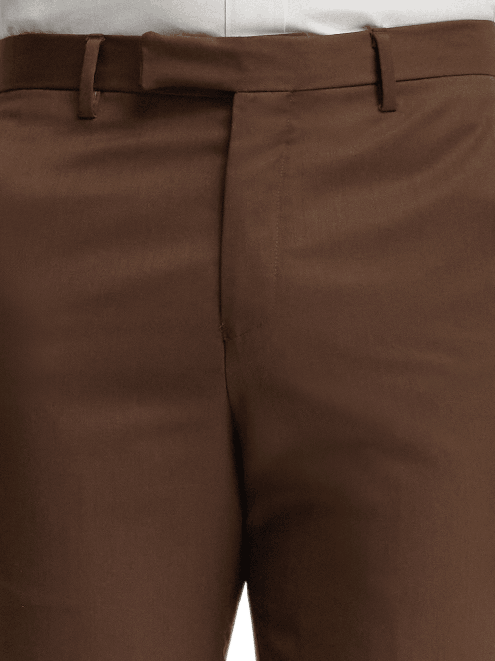 Premium Wool Gabardine Dress Pants for Men - Classic Brown Office Trousers | Comfortable Business Attire for Work, Meetings & Formal Occasions