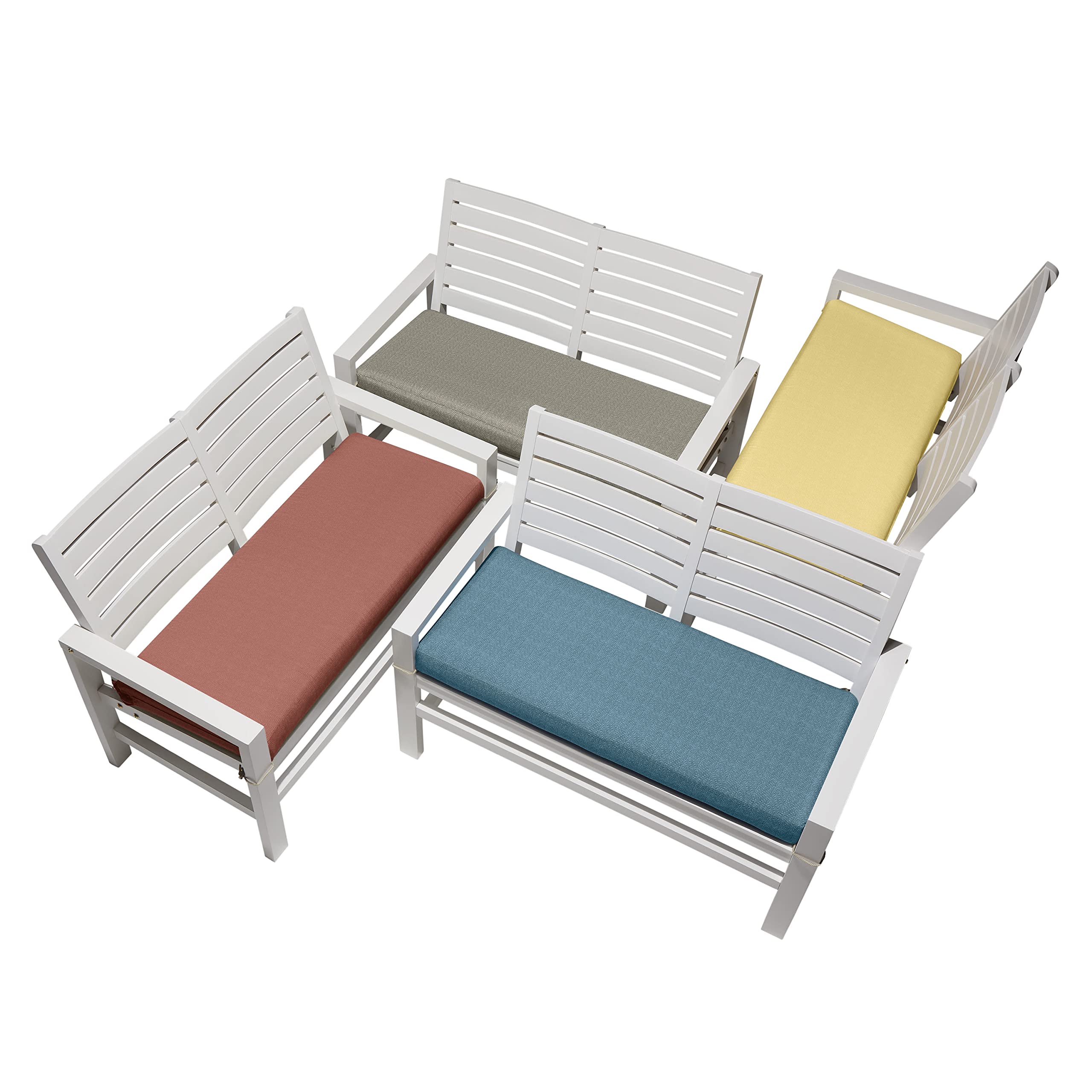 Waterproof Duck Covers Outdoor Bench Cushion 42x18x3 Inch - Cedarwood Patio Furniture Cushion for Garden, Deck, Poolside & Backyard Relaxation