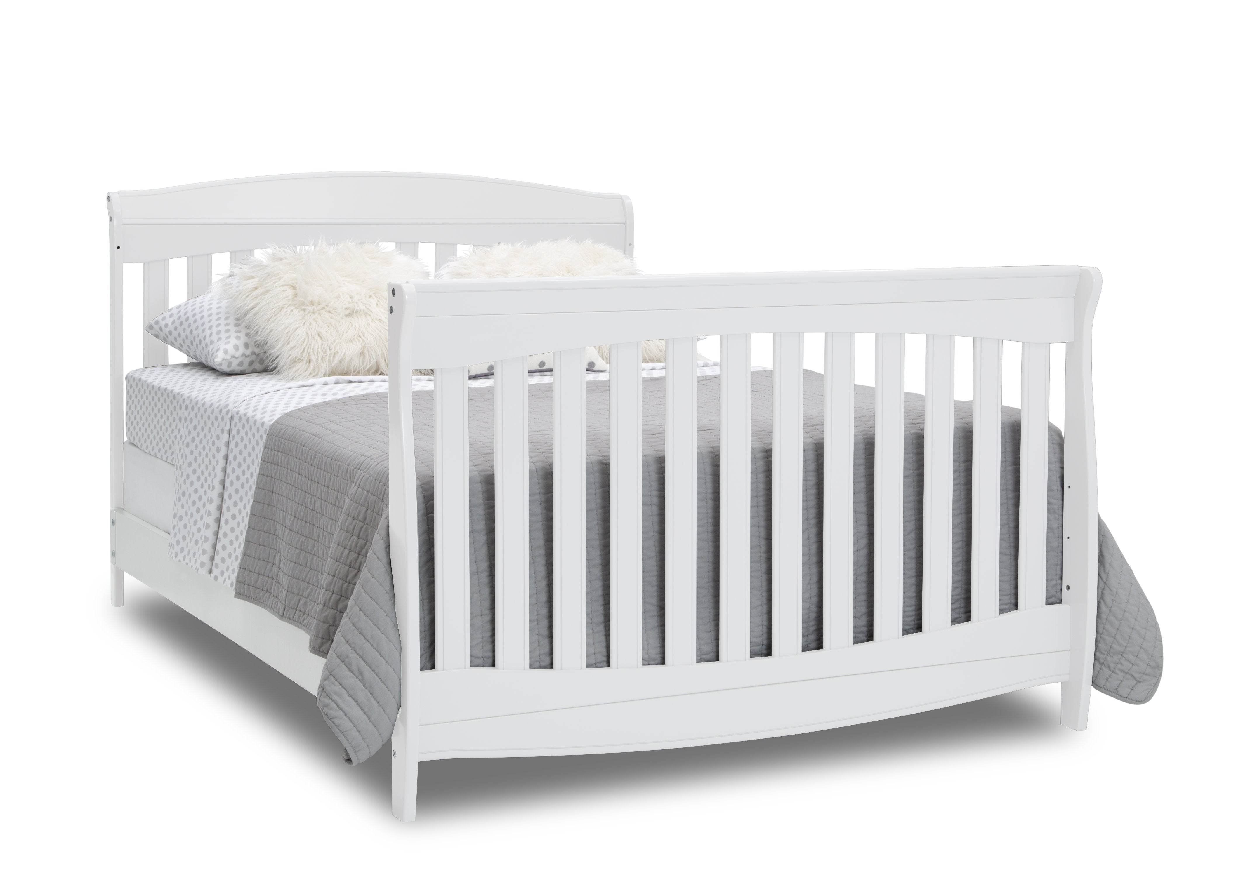 Colton 6-in-1 Convertible Baby Crib - Toddler Bed, Daybed & Full-Size Bed - Safe Nursery Furniture for Newborn to Teen - Perfect for Modern Nurseries & Kids' Bedrooms