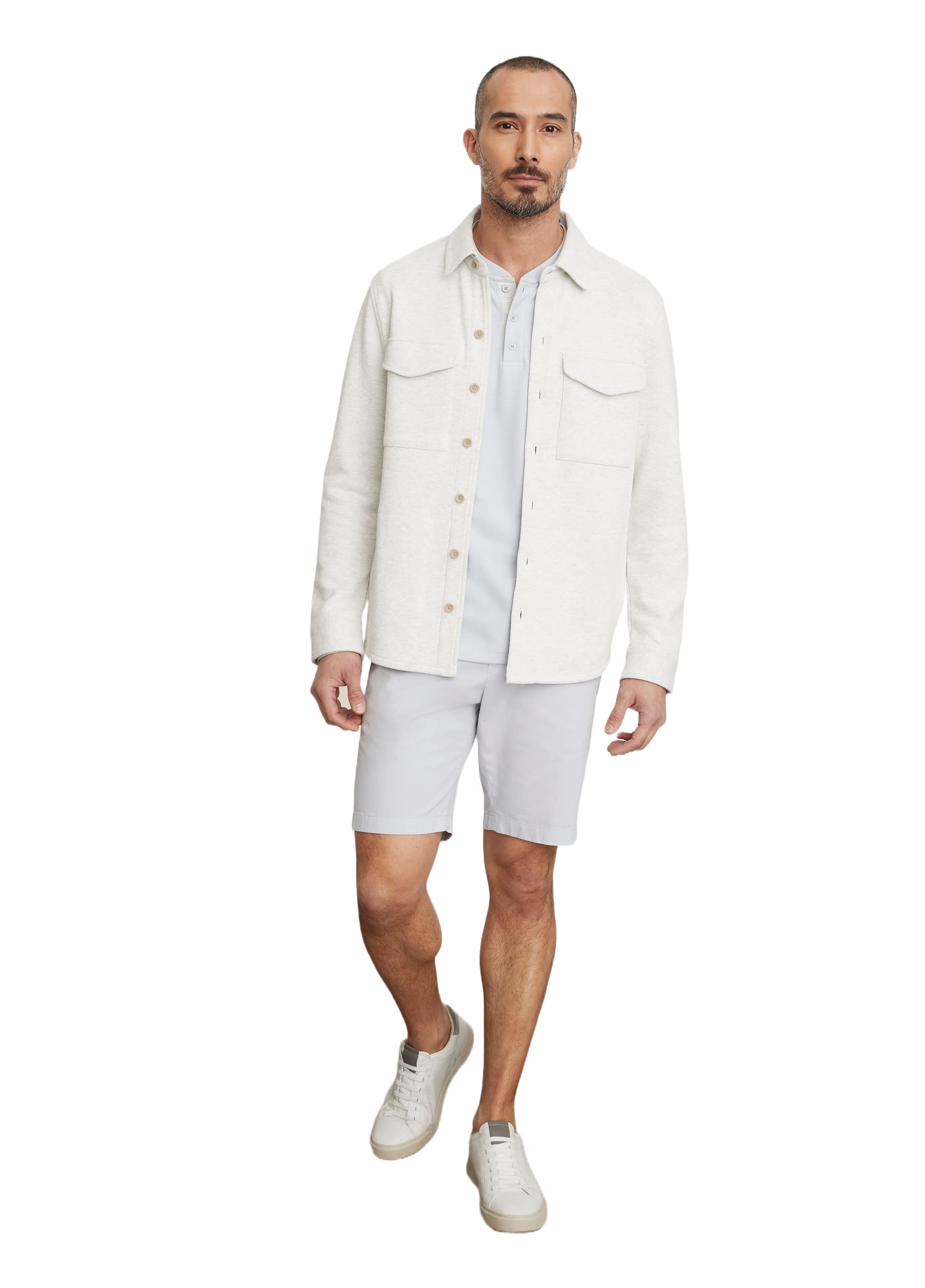 Vince Men's Shirt Jacket - Lightweight Casual Button-Up Shirt for Spring & Fall | Perfect for Outdoor Activities, Work & Travel